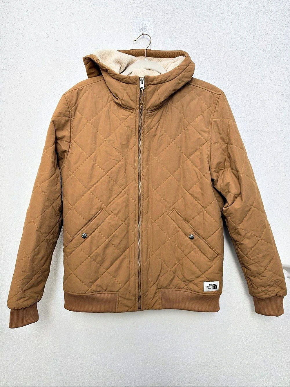 The North Face Cuchillo Insulated Full-Zip Hooded Jacket Brown Medium